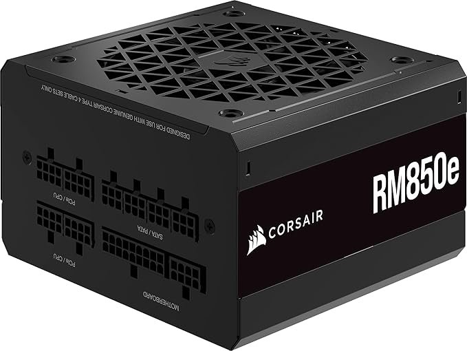 Corsair RM850e Fully Modular ATX Power Supply 850W 80 Plus Gold Efficiency Corsair RM850e Fully Modular ATX Power Supply 850W 80 Plus Gold Efficiency