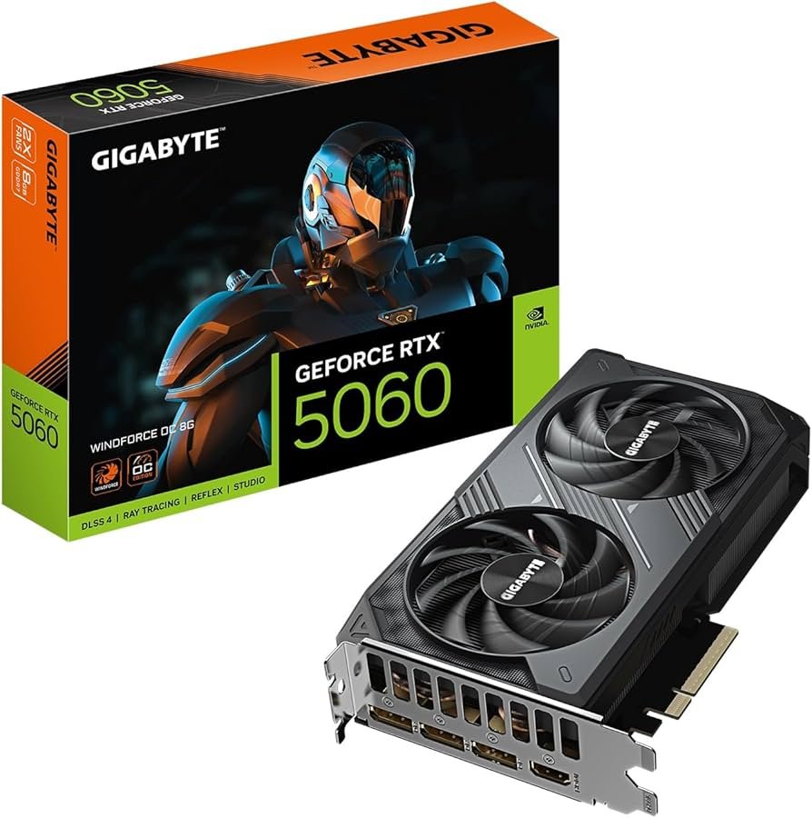 GIGABYTE RTX 5060 WINDFORCE OC 8GB GIGABYTE RTX 5060 WINDFORCE OC 8GB