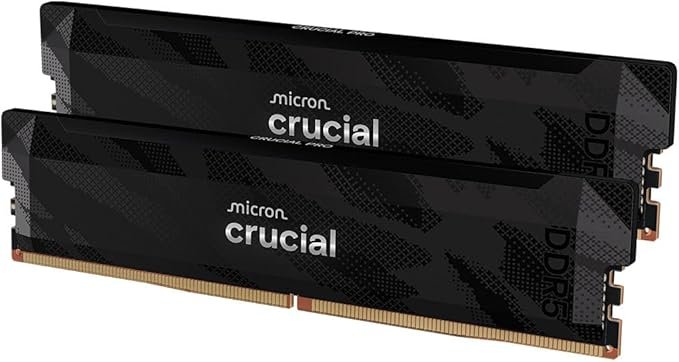 Crucial Pro DDR5 RAM 32GB Kit (2x16GB) 6000MHz Crucial Pro DDR5 RAM 32GB Kit (2x16GB) 6000MHz
