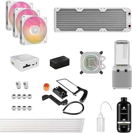 Corsair iCUE LINK XH505i RX 360 RGB Custom Cooling Kit with Hardline Tubes White Corsair iCUE LINK XH505i RX 360 RGB Custom Cooling Kit with Hardline Tubes White