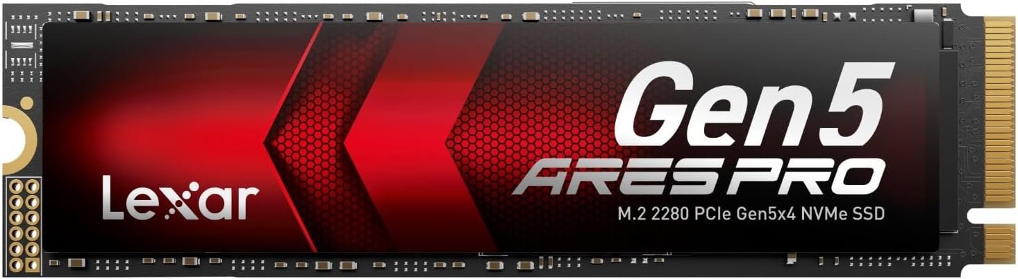 Lexar ARES PRO 1TB Gen5 NVMe M.2 up to 14,000 MB/s Lexar ARES PRO 1TB Gen5 NVMe M.2 up to 14,000 MB/s
