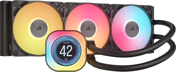 CORSAIR iCUE LINK Titan 360 RX LCD CPU Liquid Cooler 360mm AIO Black