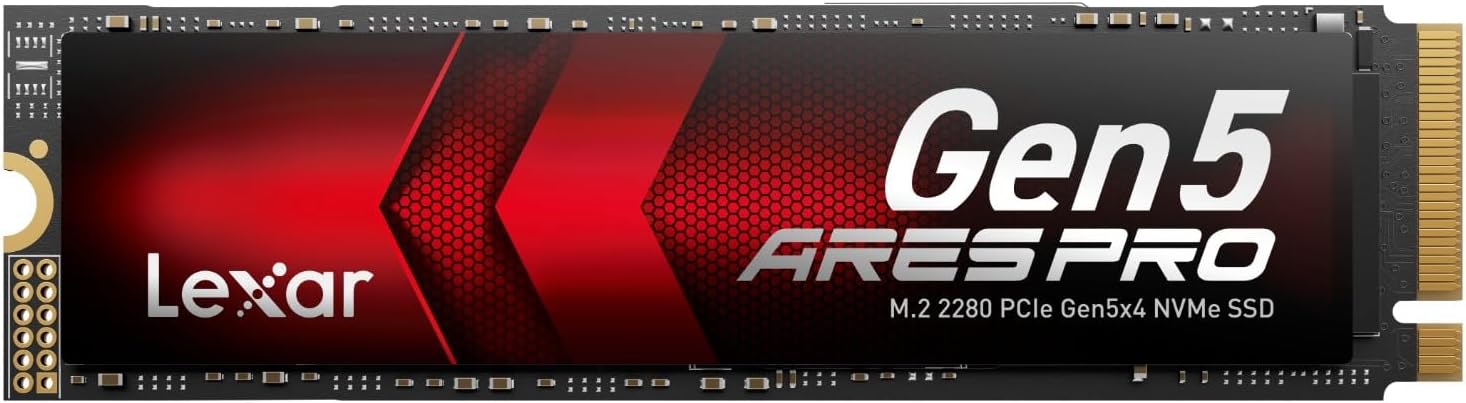 Lexar ARES PRO 1TB Gen5 NVMe M.2 up to 14,000 MB/s